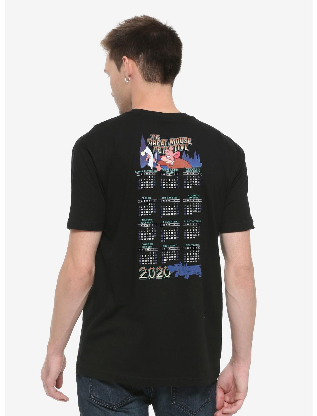 Disney The Great Mouse Detective 2020 Lunar Calendar T-Shirt, BLACK, hi-res