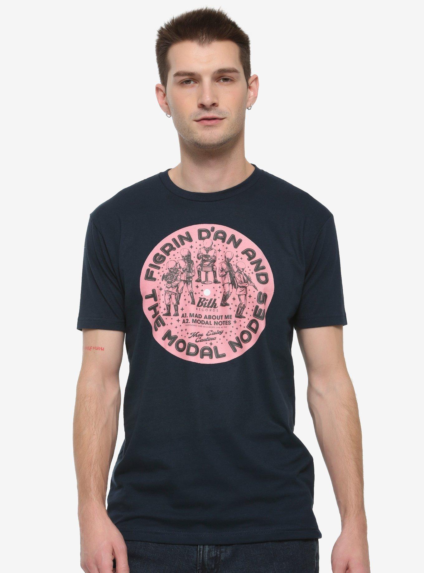 Star Wars Figrin D'an and The Modal Nodes Record T-Shirt, BLACK, hi-res