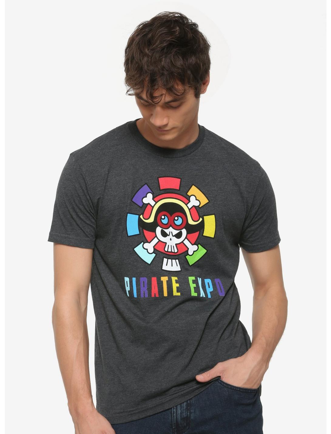 One Piece: Stampede Pirate Expo T-Shirt, GREY, hi-res
