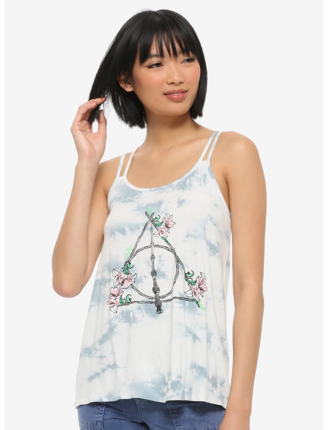 Harry Potter Deathly Hallows Lily Girls Strappy Tank Top, WHITE, hi-res