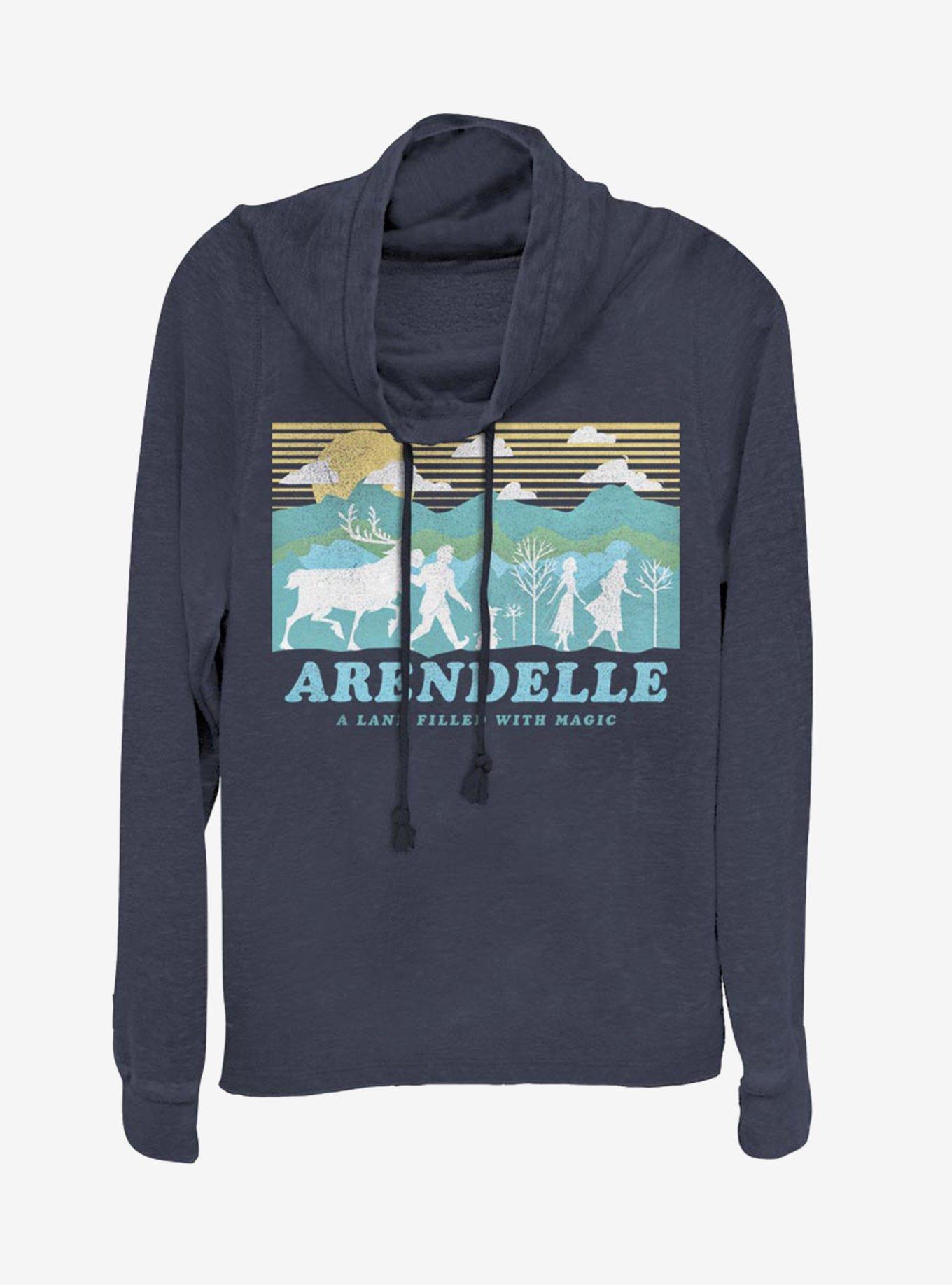 Disney Frozen 2 Arendelle Cowl Neck Long-Sleeve Girls Top, , hi-res