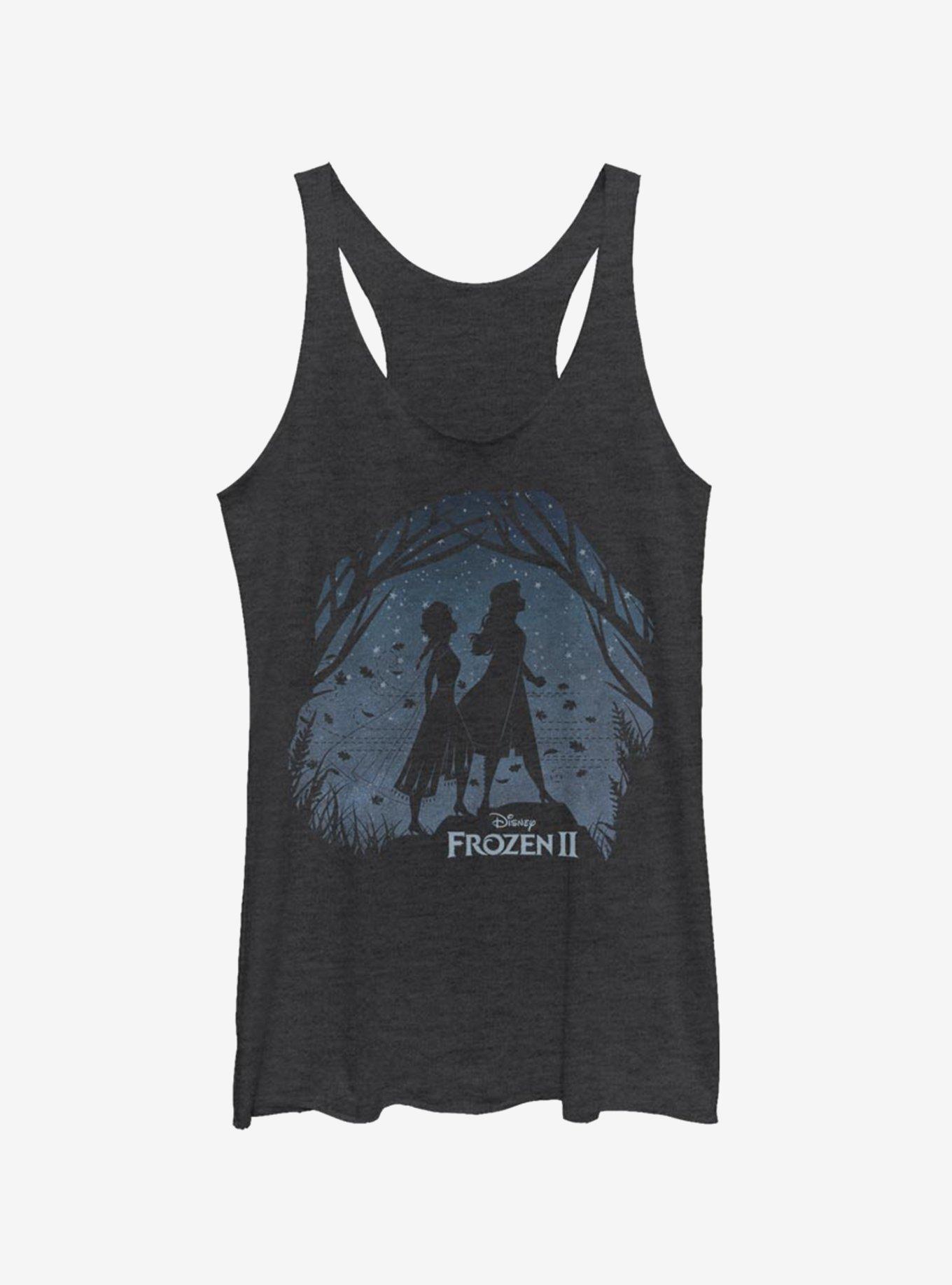 Disney Frozen 2 Scenery Girls Tank, BLK HTR, hi-res