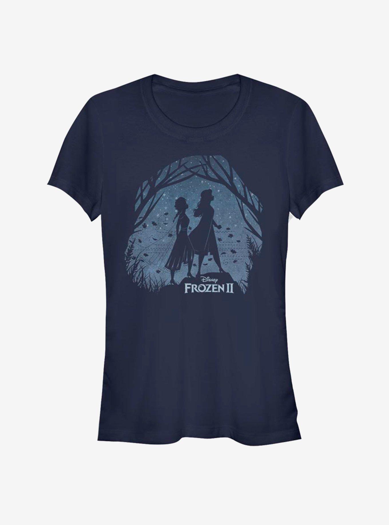 Disney Frozen 2 Scenery Girls T-Shirt, NAVY, hi-res