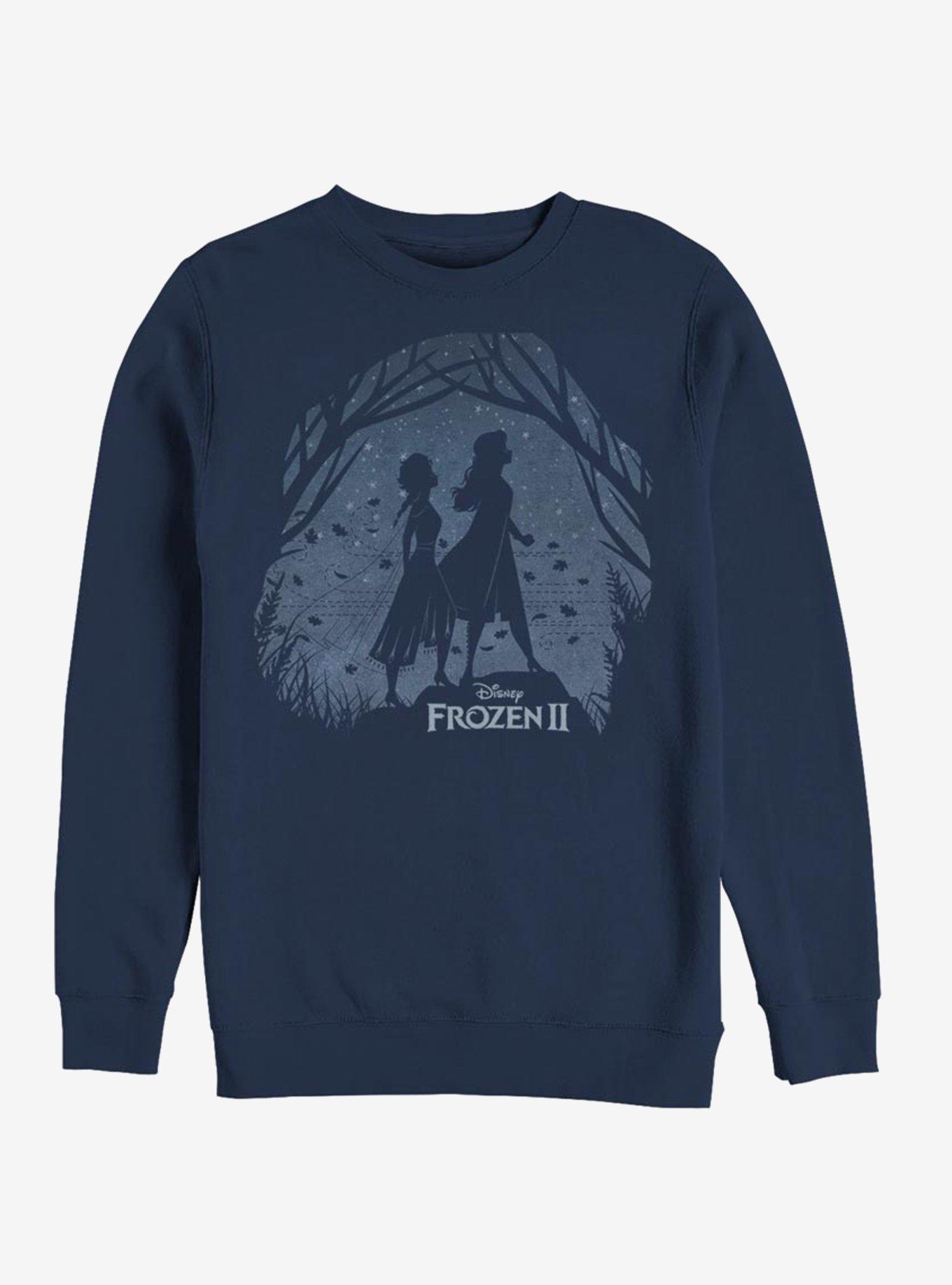 Disney Frozen 2 Scenery Sweatshirt, NAVY, hi-res