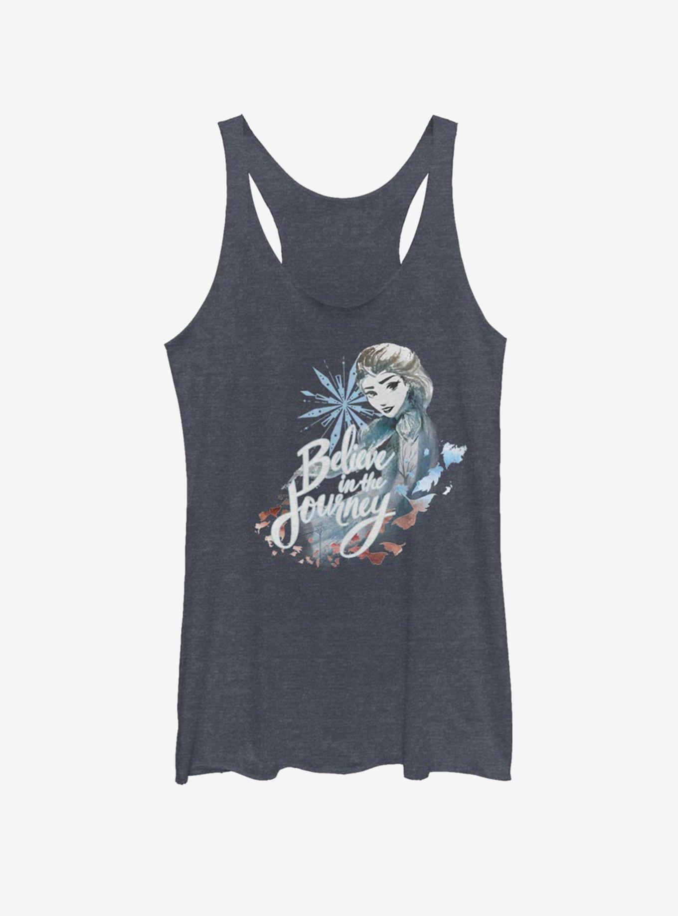 Disney Frozen 2 Elsa Journey Girls Tank, NAVY HTR, hi-res