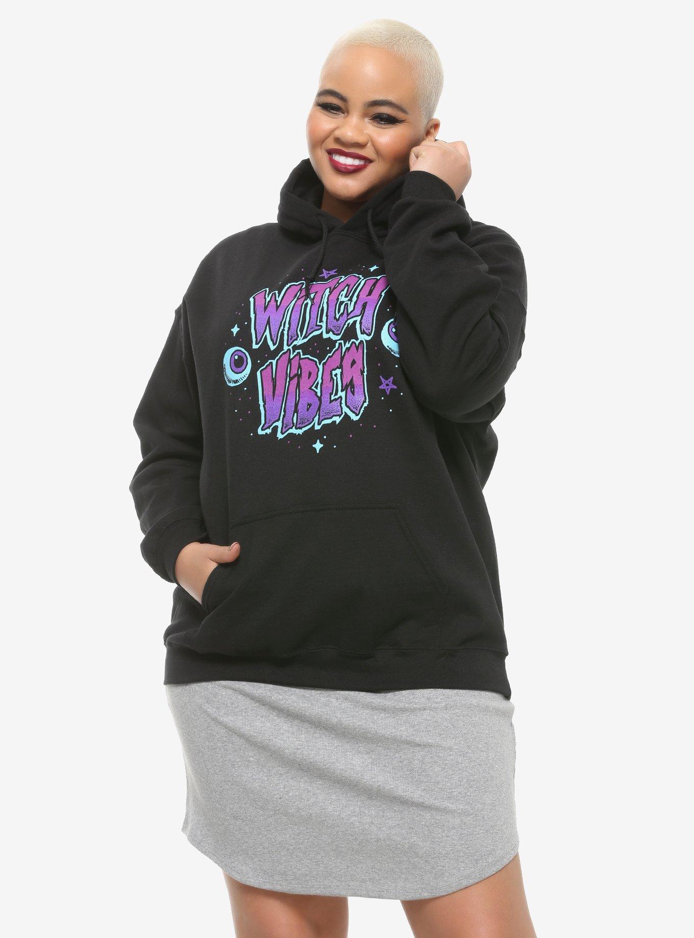 Witch Vibes Girls Hoodie Plus Size, MULTI, hi-res