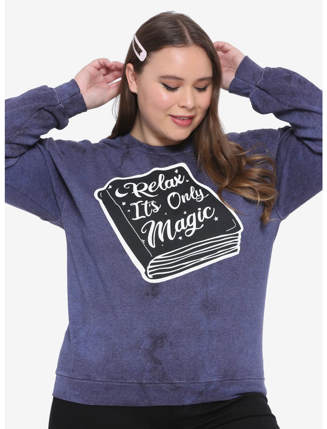 Relax It's Only Magic Tie-Dye Girls Sweatshirt | Hot Topic