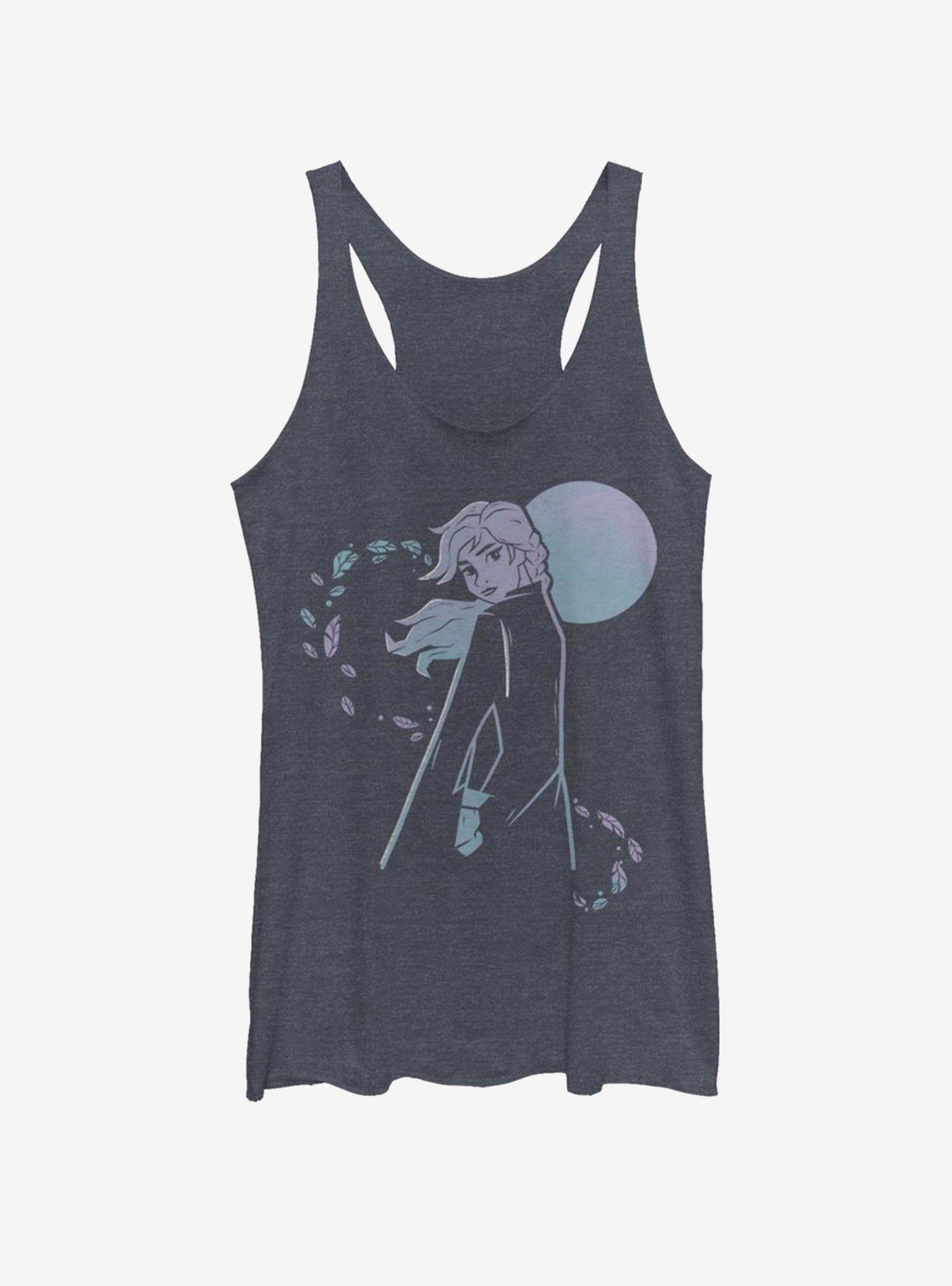 Disney Frozen 2 Winter Sunset Girls Tank, NAVY HTR, hi-res