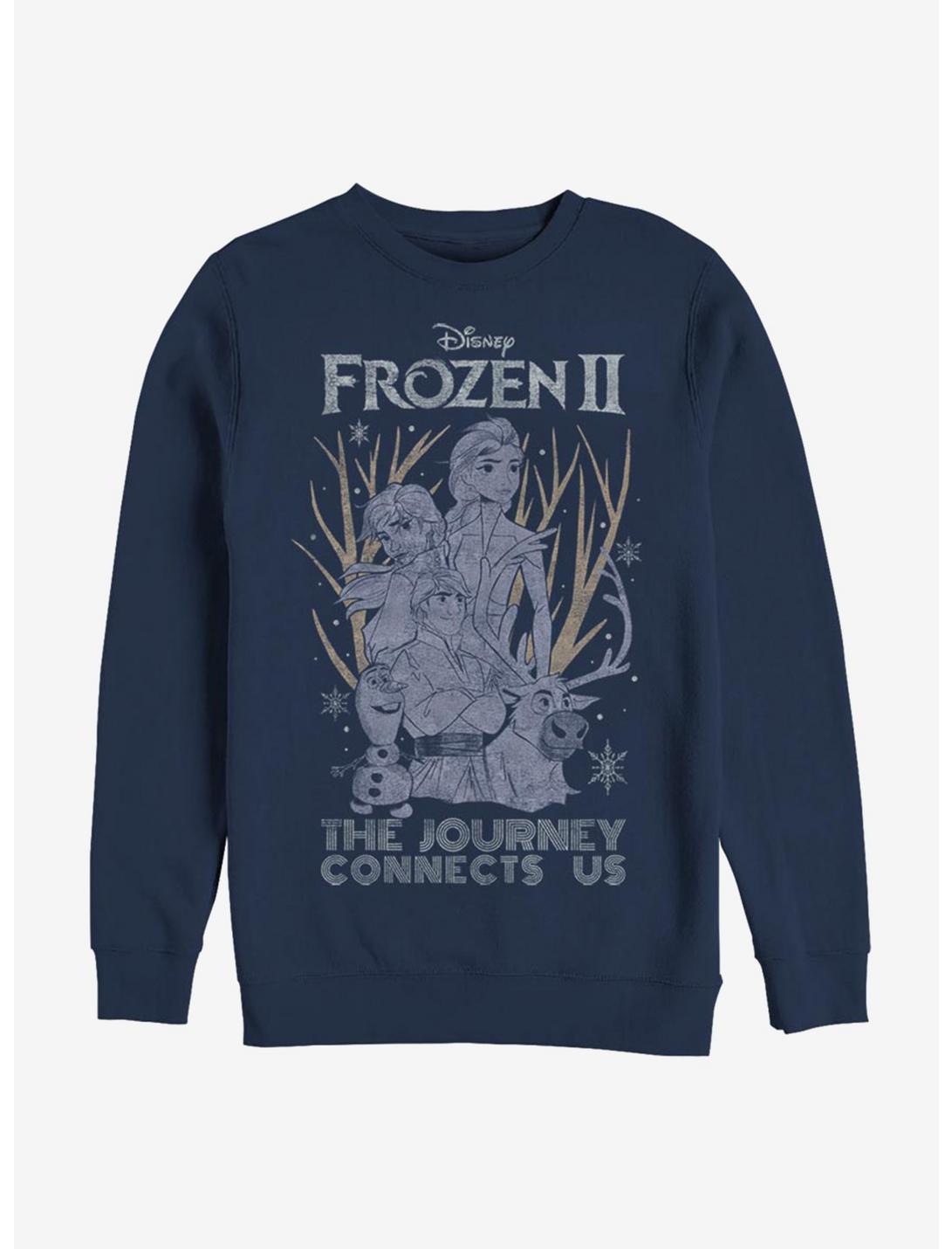 Disney Frozen 2 Sketchy Group Sweatshirt, NAVY, hi-res