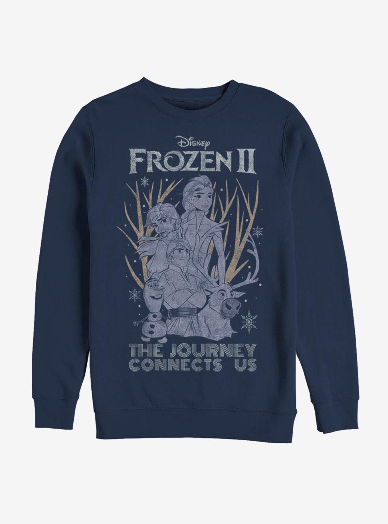 Disney Frozen 2 Sketchy Group Sweatshirt, NAVY, hi-res