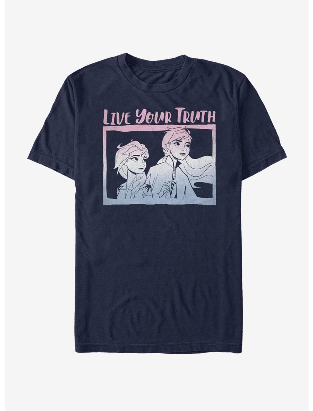 Disney Frozen 2 Live Your Truth T-Shirt, NAVY, hi-res