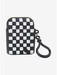 Black & White Checkered i7 Mini Earbuds Silicone Case, , hi-res