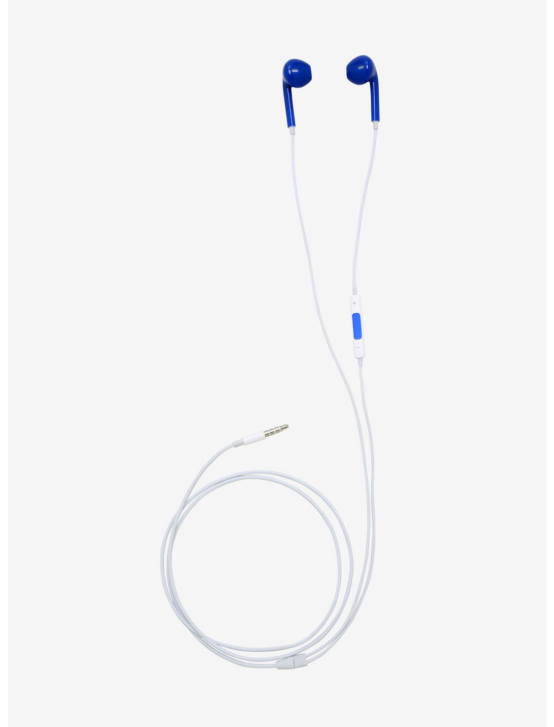 Blue & White Earbuds, , hi-res