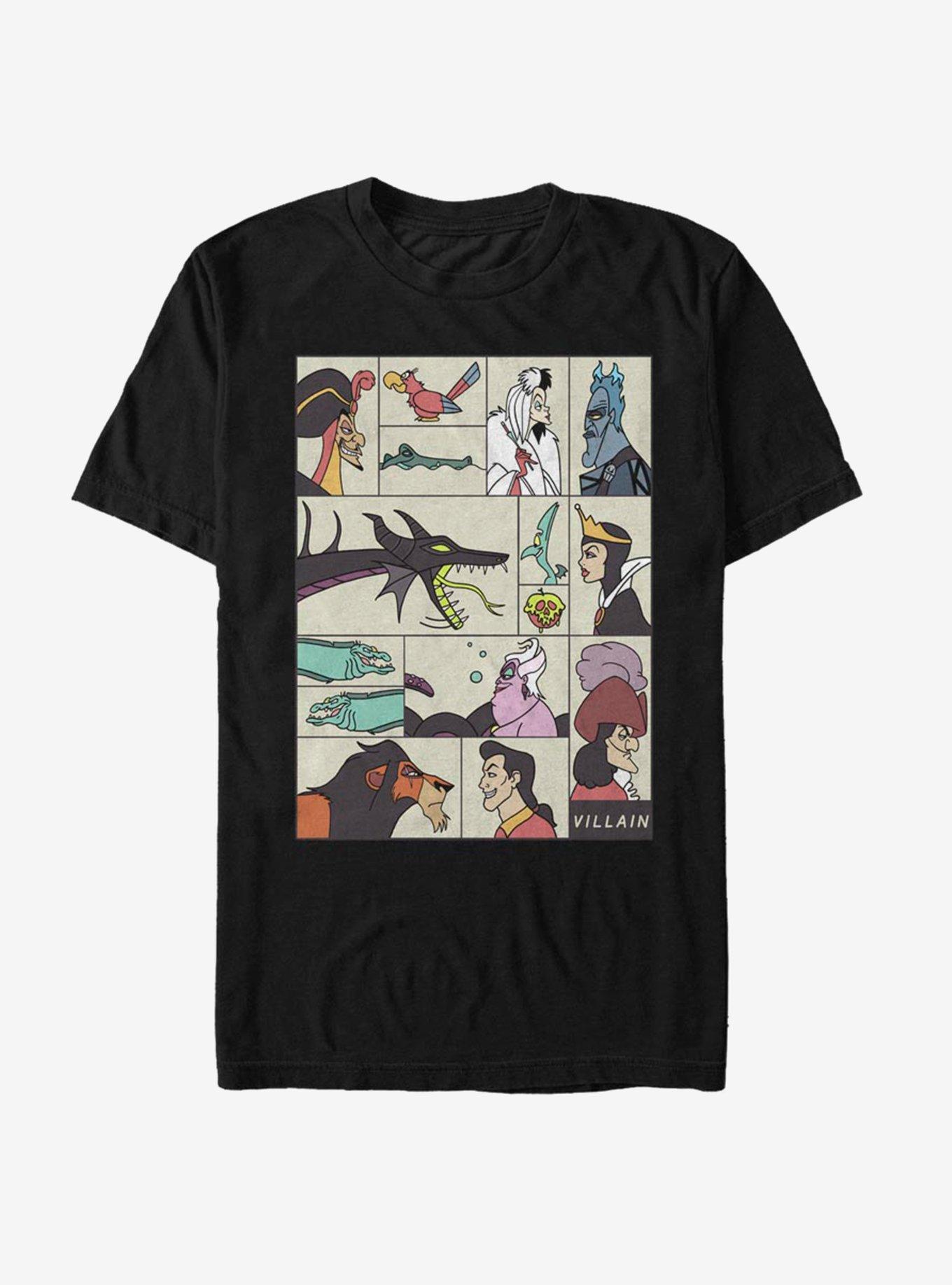 Disney Villains Boxes Of Profiles T-Shirt, , hi-res