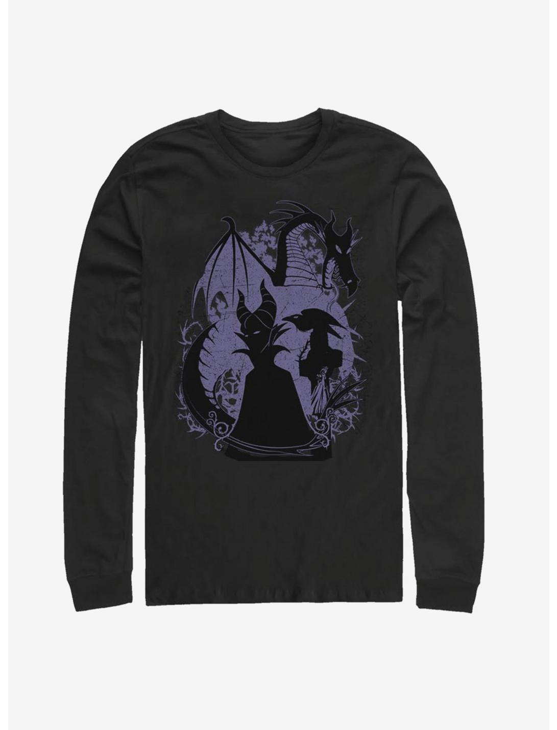 Disney Sleeping Beauty Maleficent's Wrath Long-Sleeve T-Shirt, BLACK, hi-res