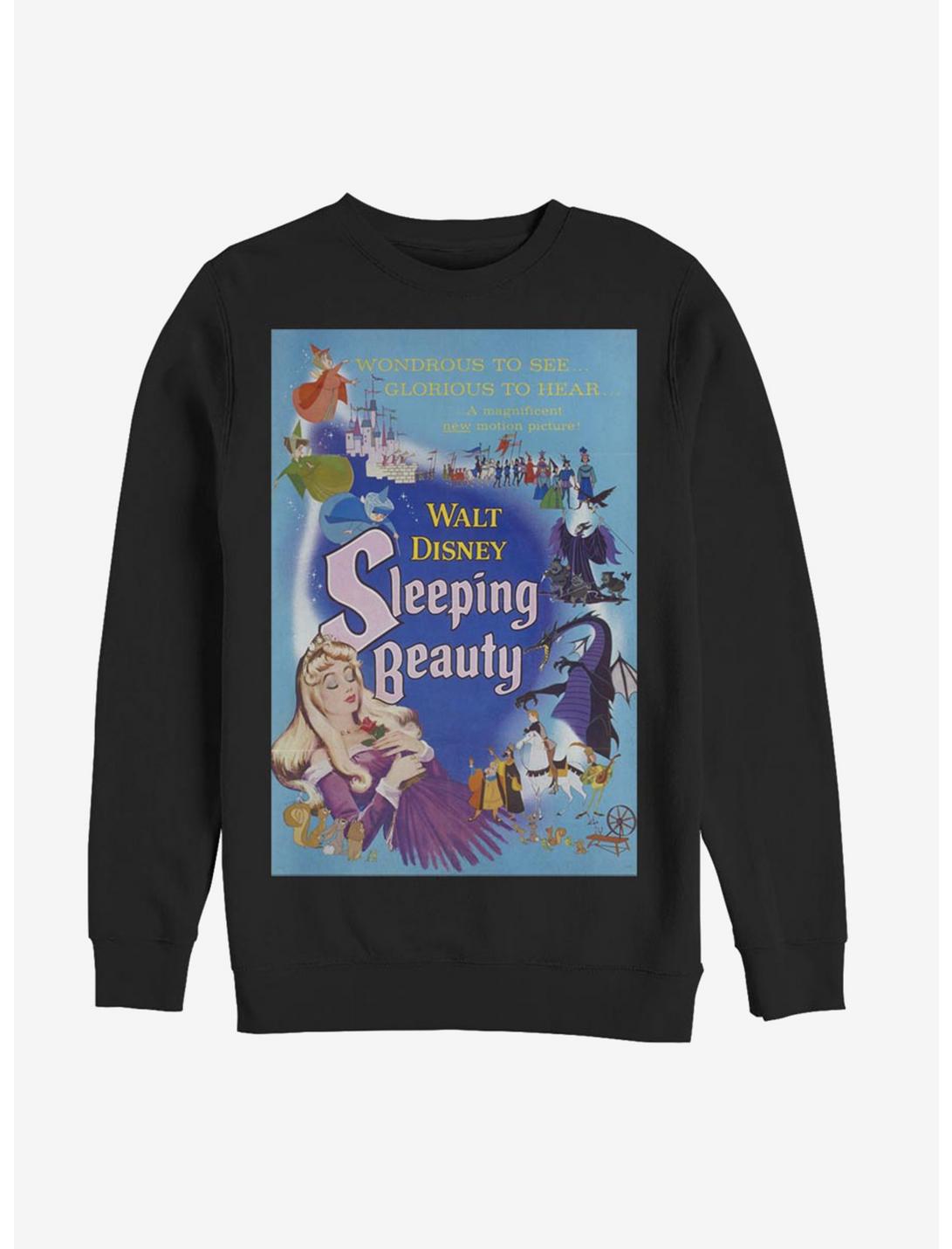 Disney Sleeping Beauty Classic Movie Poster Sweatshirt, BLACK, hi-res