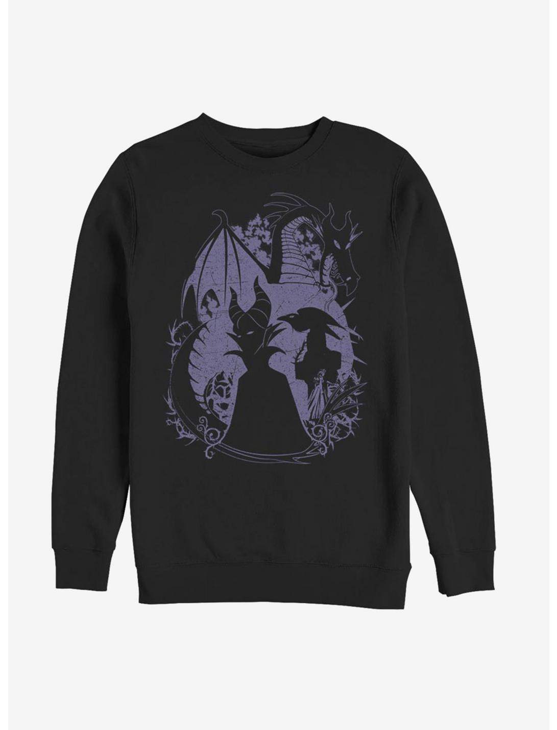 Disney Sleeping Beauty Maleficent's Wrath Sweatshirt, BLACK, hi-res