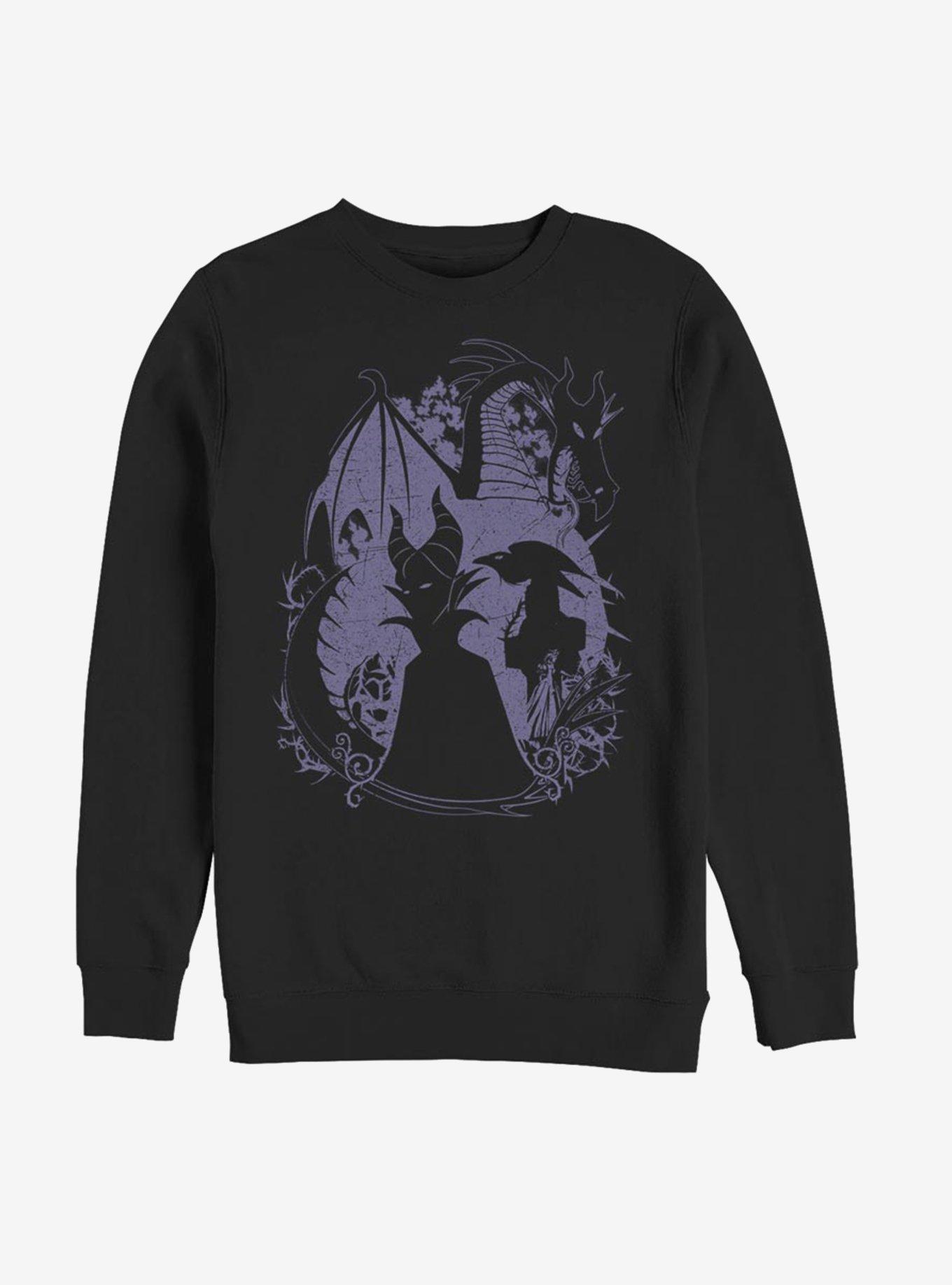 Disney Sleeping Beauty Maleficent's Wrath Sweatshirt, BLACK, hi-res