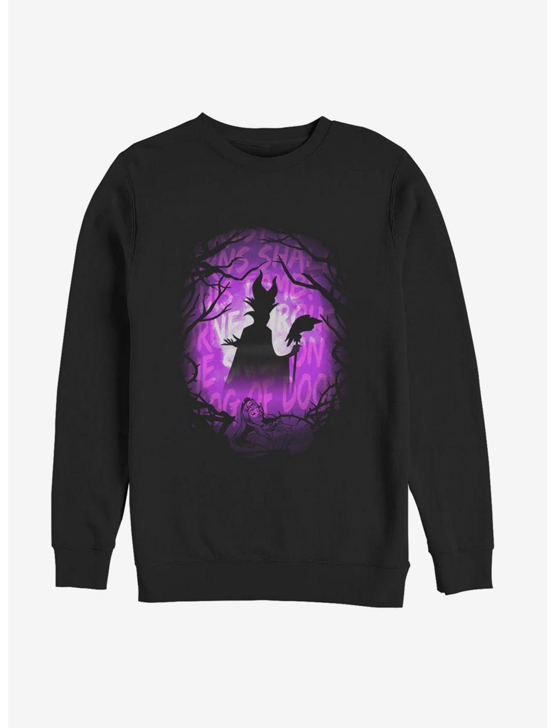 Disney Sleeping Beauty Maleficent Fog Of Doom Sweatshirt, BLACK, hi-res