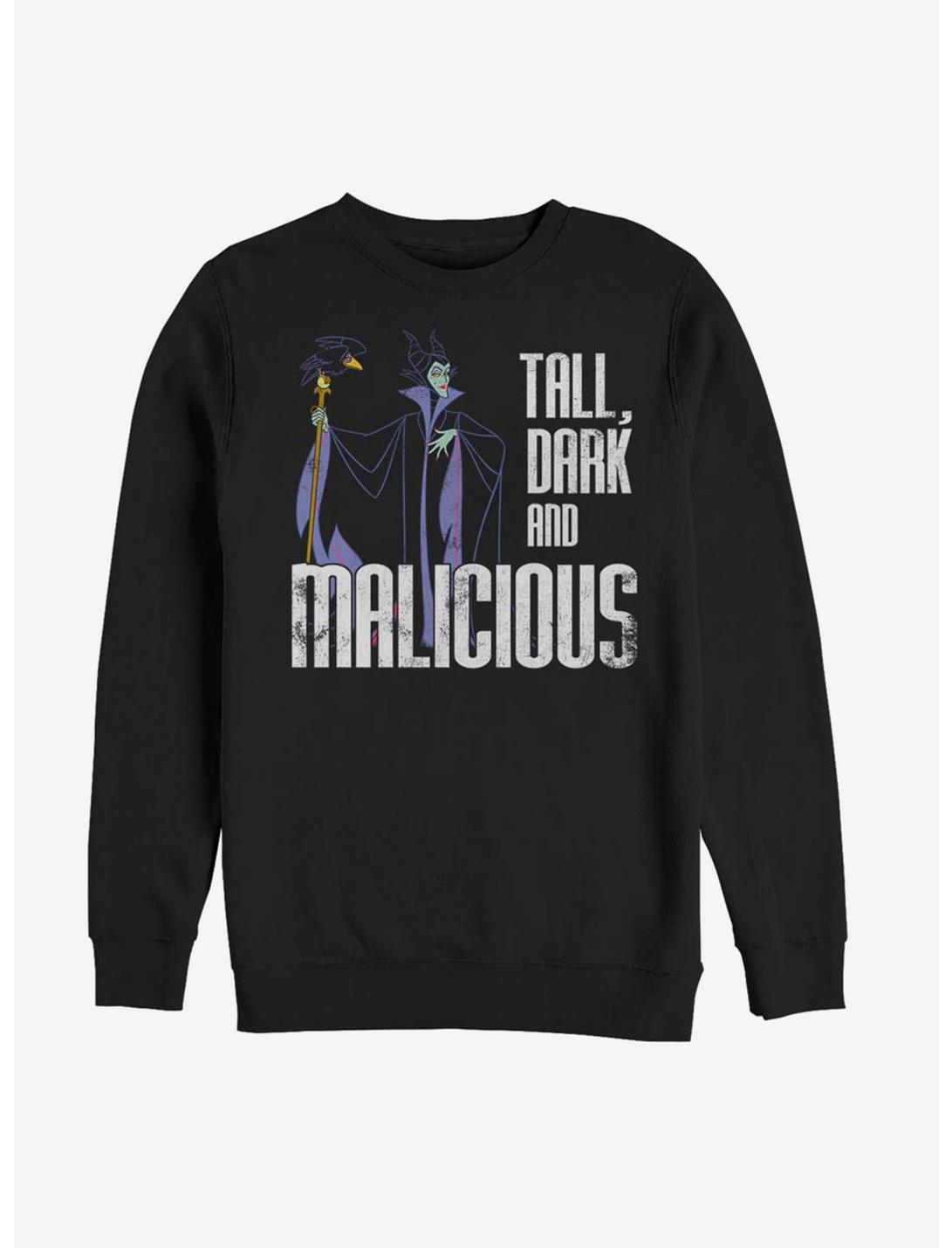 Disney Sleeping Beauty Maleficent Tall Dark And Malicious Sweatshirt, BLACK, hi-res