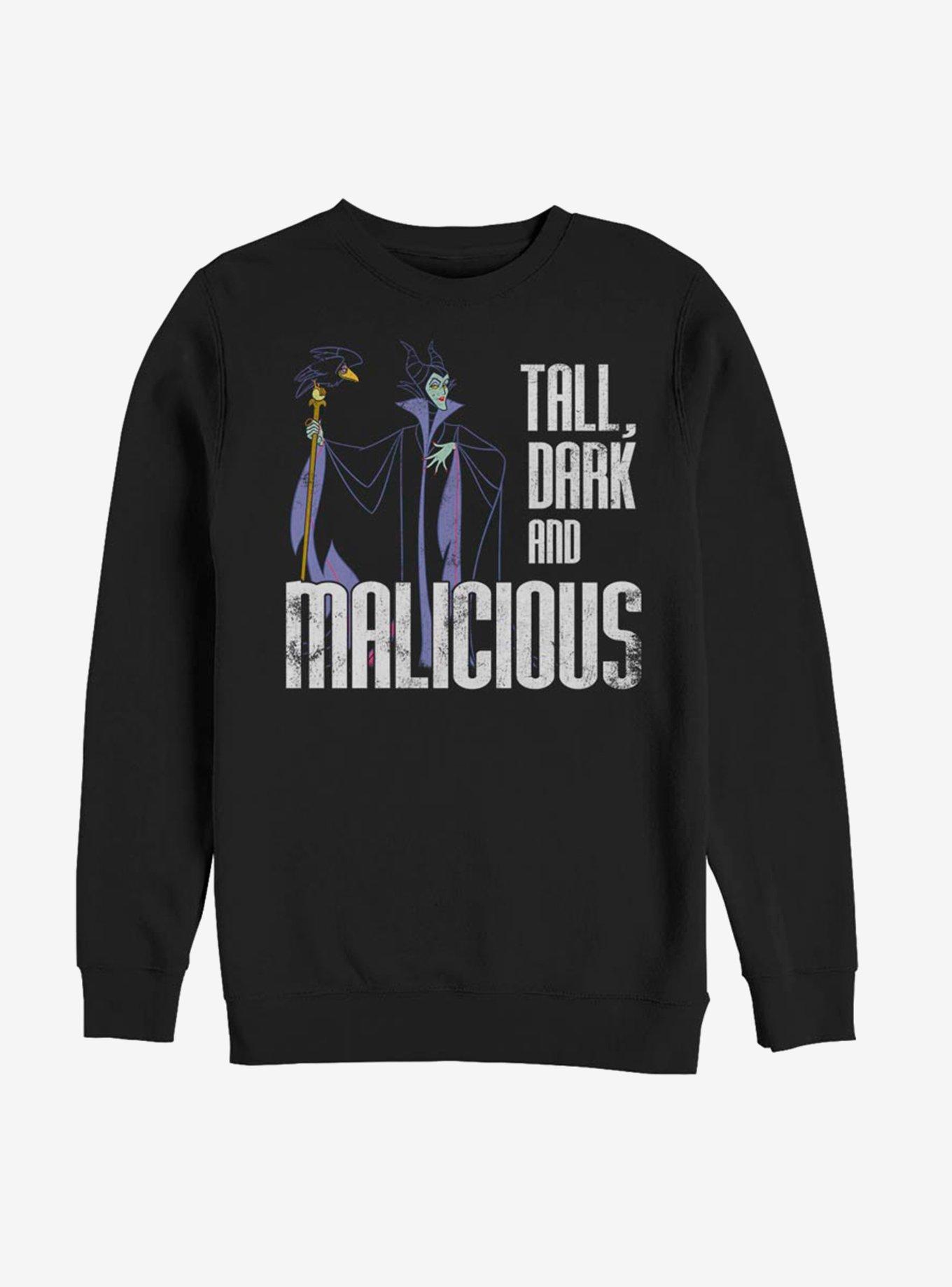 Disney Sleeping Beauty Maleficent Tall Dark And Malicious Sweatshirt, BLACK, hi-res