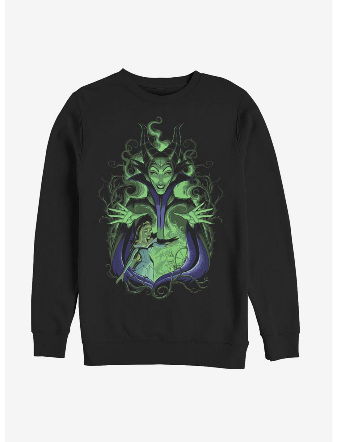 Disney Sleeping Beauty Maleficent Touch The Spindle Sweatshirt, BLACK, hi-res