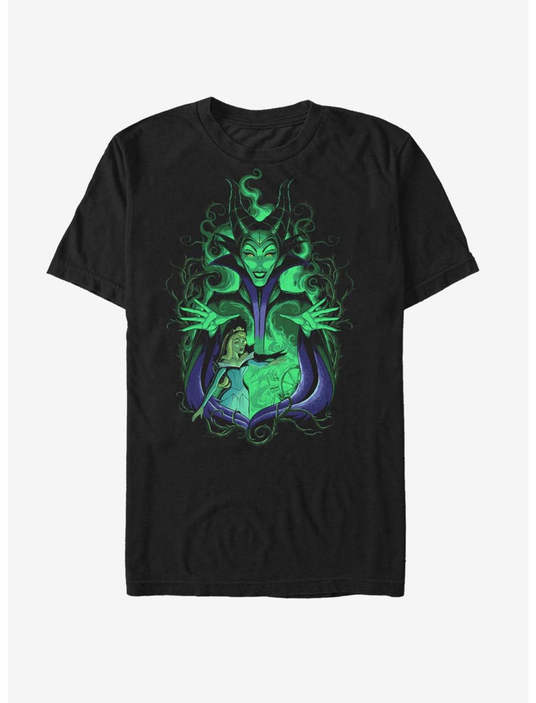 Disney Sleeping Beauty Maleficent Touch The Spindle T-Shirt, BLACK, hi-res
