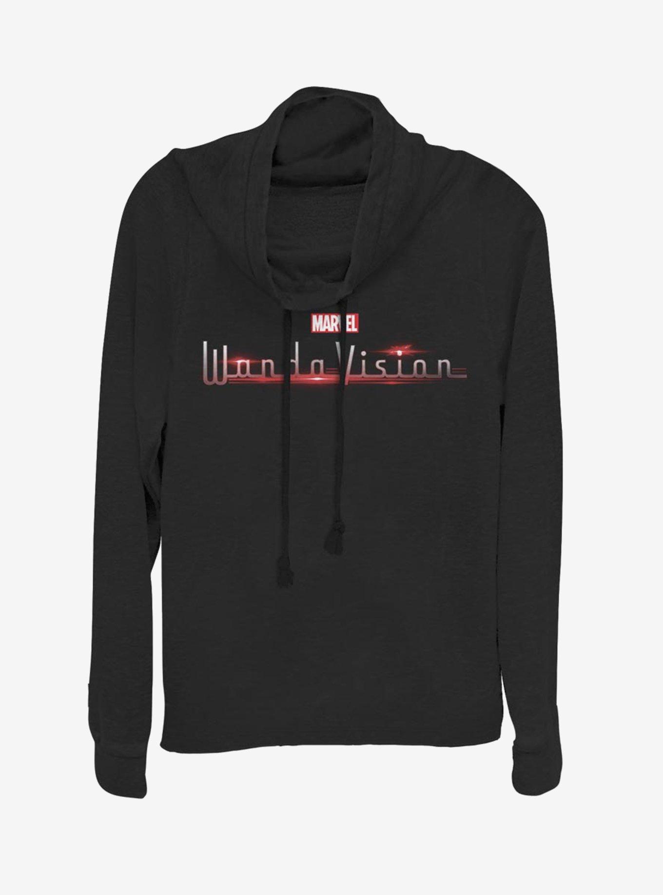 Marvel WandaVision Cowlneck Long-Sleeve Womens Top, BLACK, hi-res