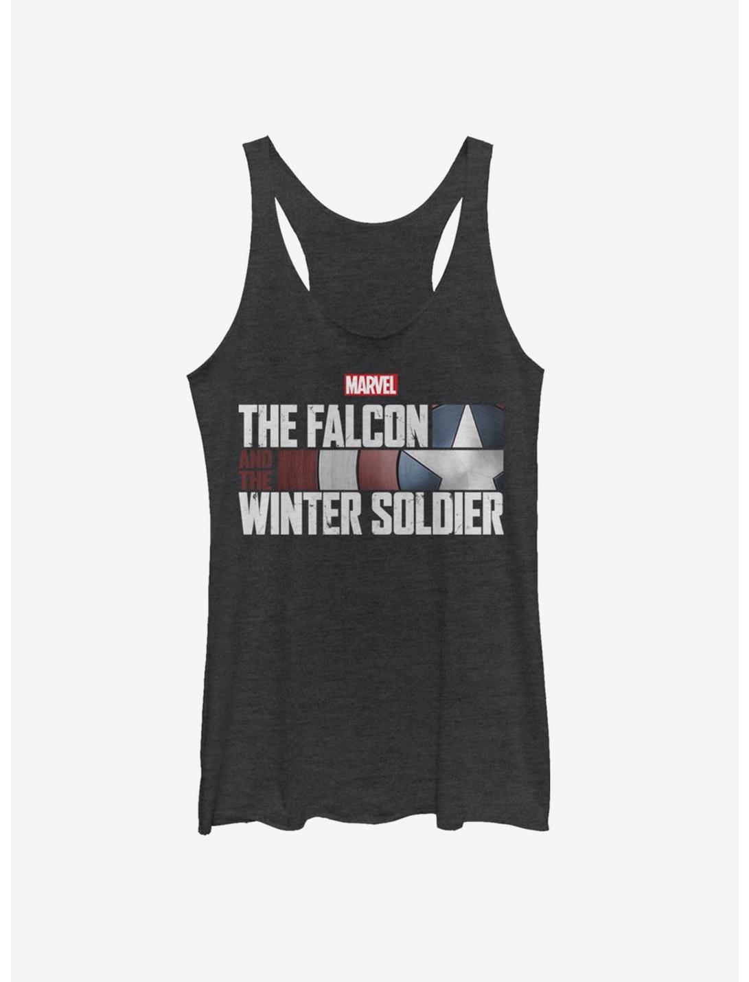 Marvel The Falcon And The Winter Soldier Womens Tank Top, BLK HTR, hi-res