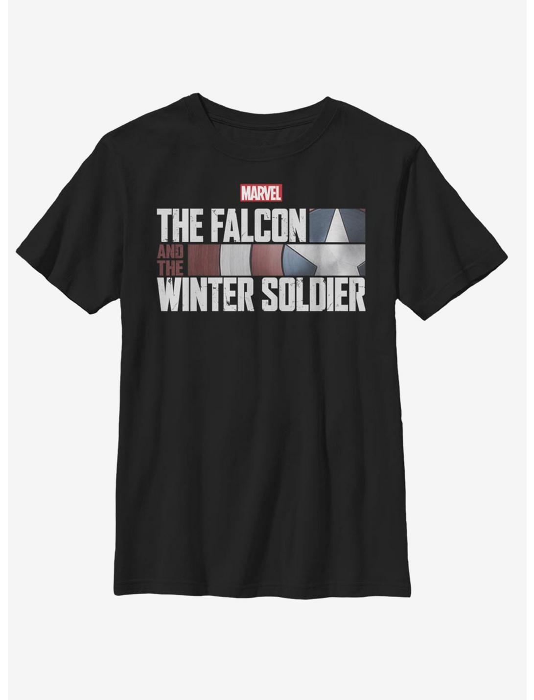 Marvel The Falcon And The Winter Soldier Youth T-Shirt, BLACK, hi-res