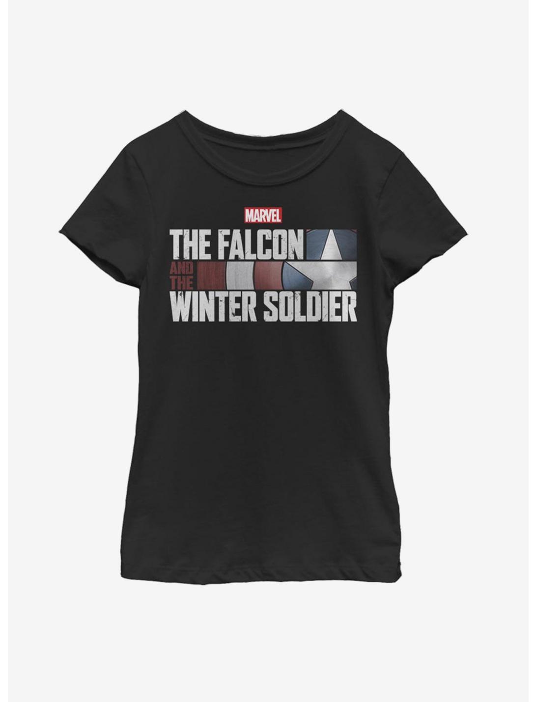 Marvel The Falcon And The Winter Soldier Youth Girls T-Shirt, BLACK, hi-res