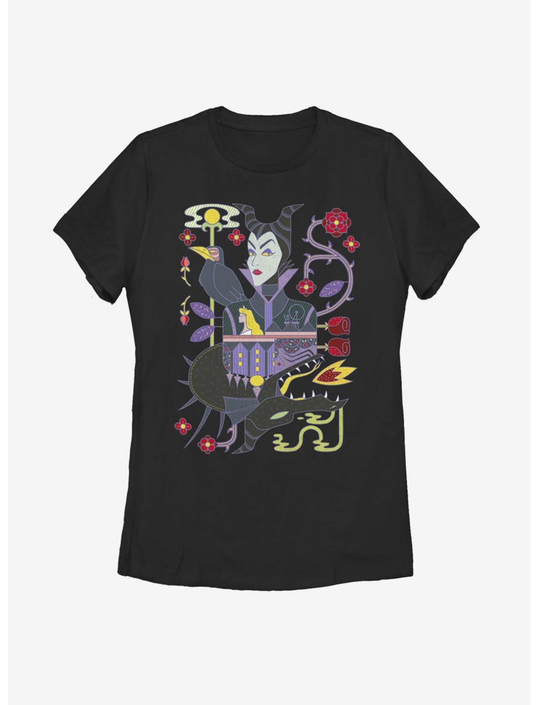Disney Sleeping Beauty Maleficent Sides Of Evil Womens T-Shirt, BLACK, hi-res