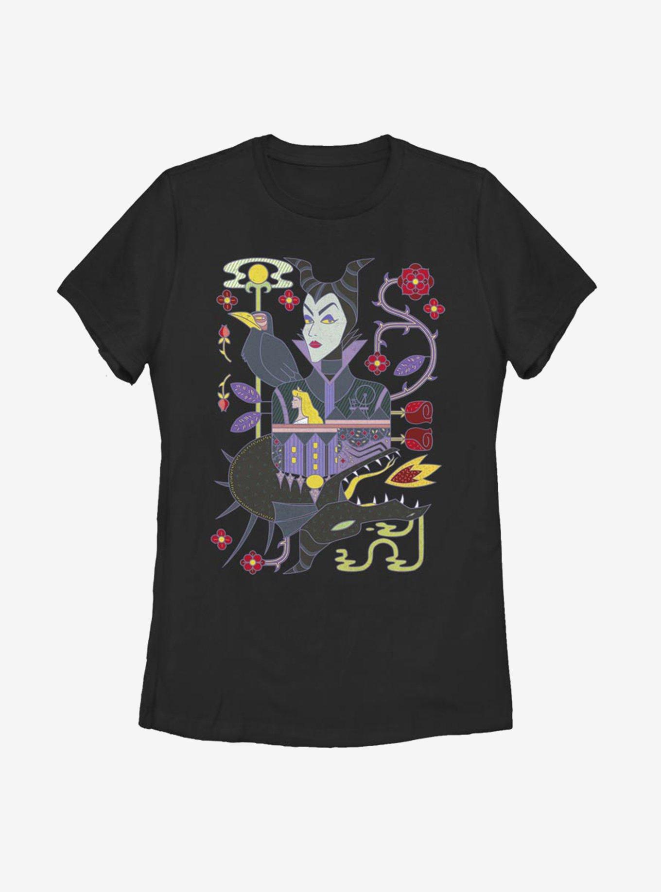 Disney Sleeping Beauty Maleficent Sides Of Evil Womens T-Shirt, BLACK, hi-res