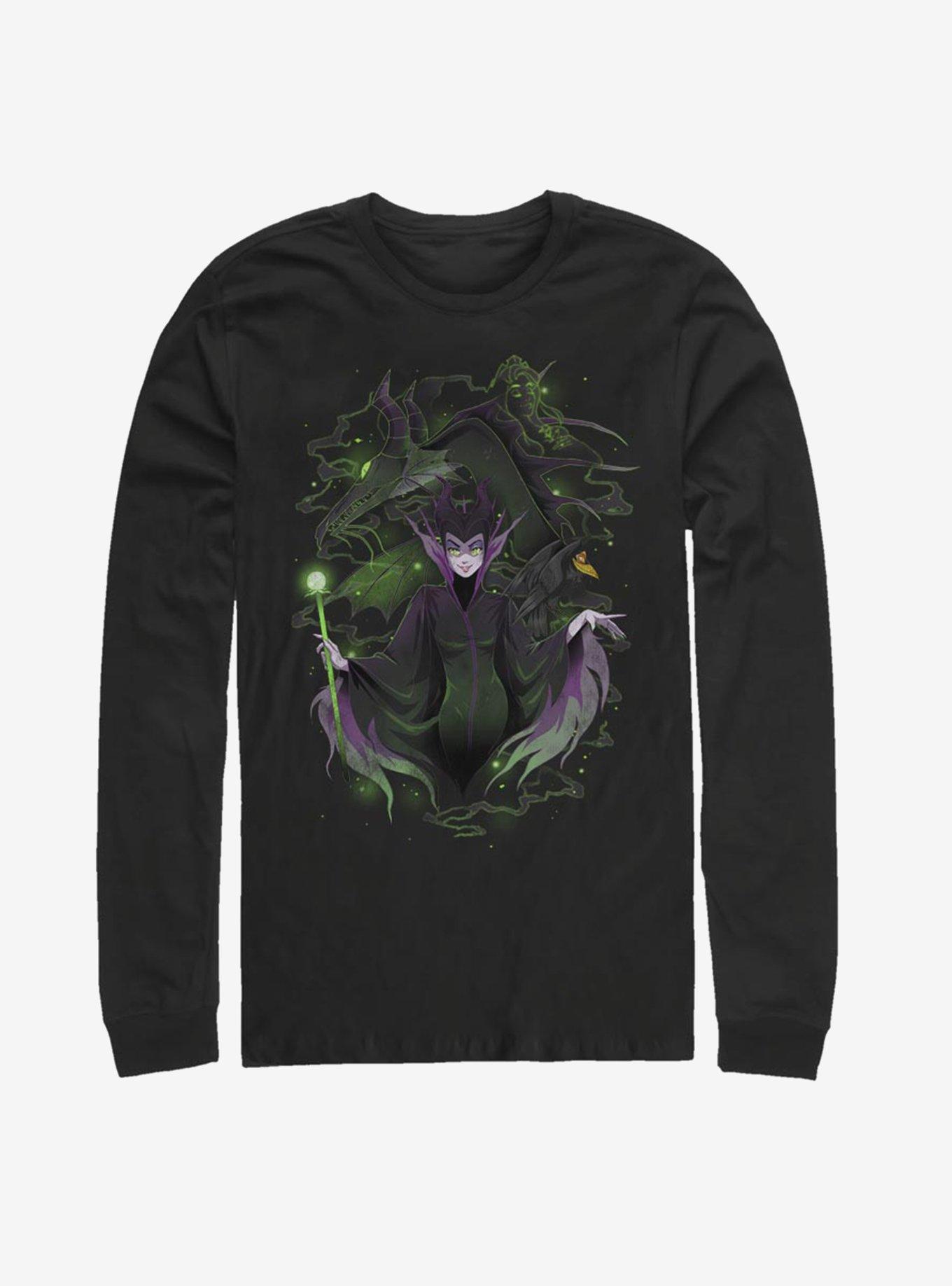 Disney Sleeping Beauty Maleficent Anime Style Long-Sleeve T-Shirt, , hi-res