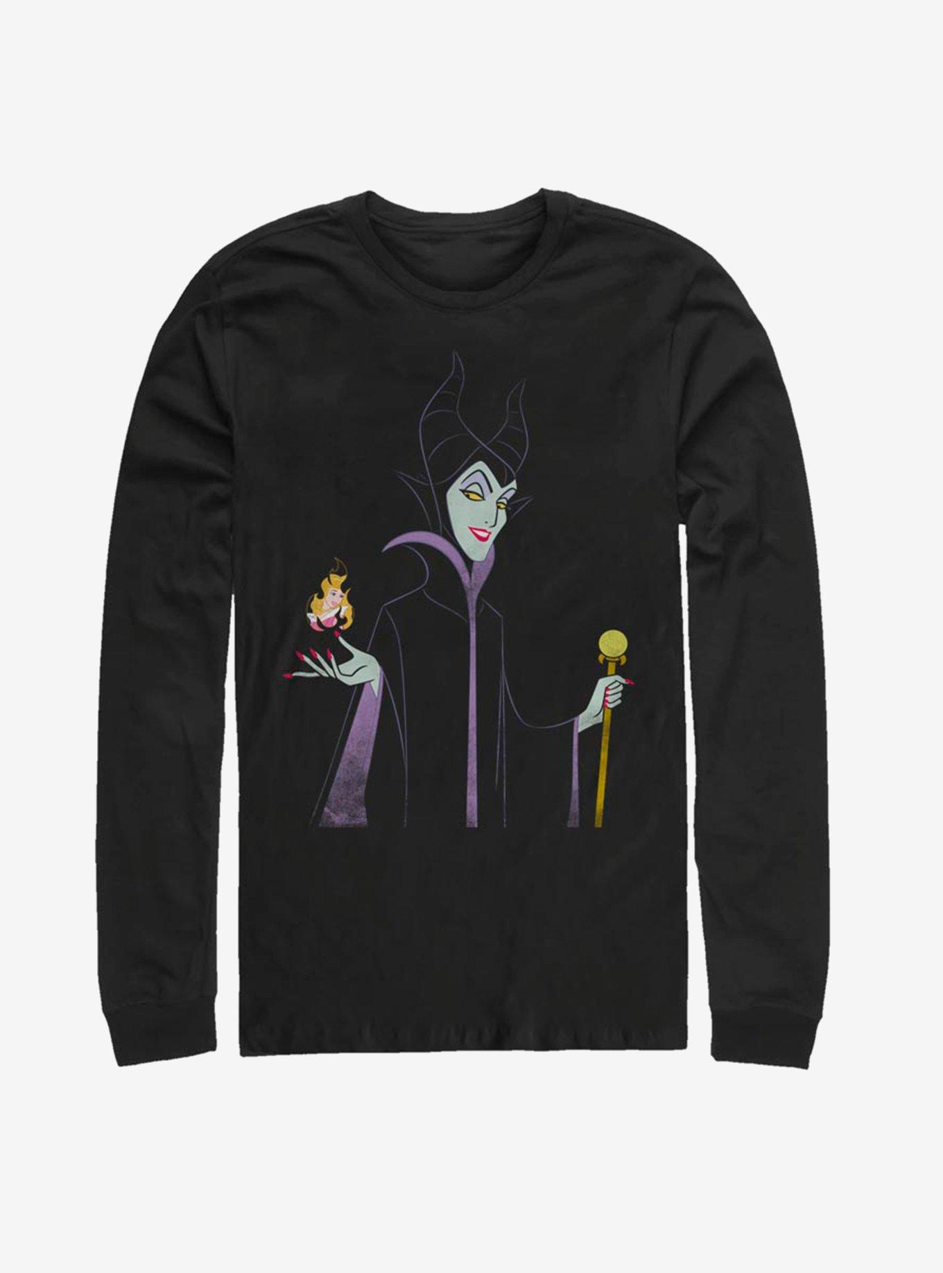 Disney Sleeping Beauty Maleficent Watch Them Burn Long-Sleeve T-Shirt, BLACK, hi-res