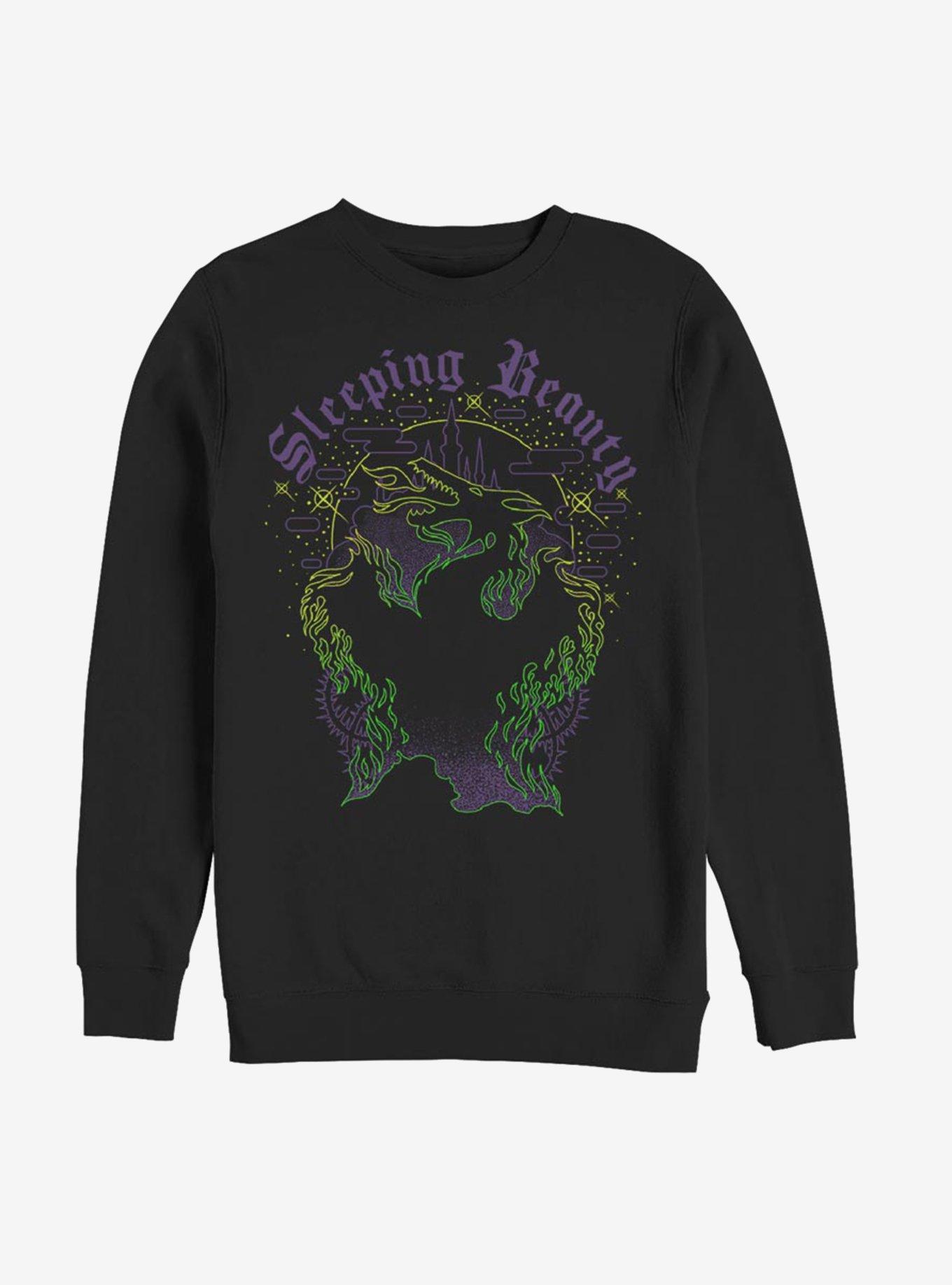 Disney Sleeping Beauty Maleficent Dragon Form Sweatshirt - BLACK | BoxLunch