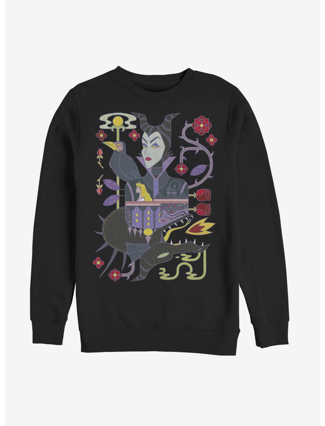 Disney Sleeping Beauty Maleficent Sides Of Evil Sweatshirt, BLACK, hi-res