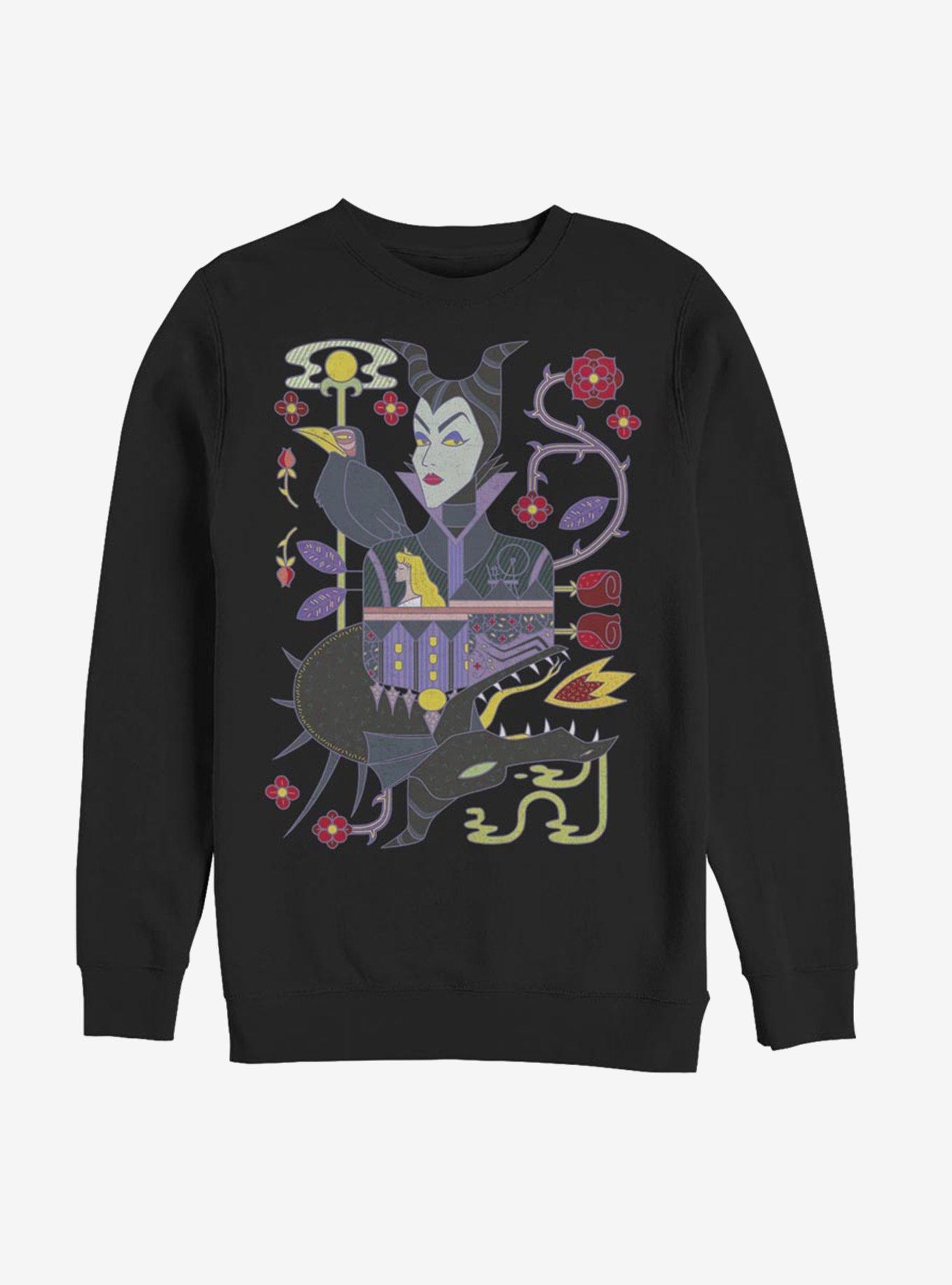 Disney Sleeping Beauty Maleficent Sides Of Evil Sweatshirt, BLACK, hi-res