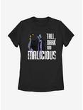 Disney Sleeping Beauty Maleficent Tall Dark And Malicious Womens T-Shirt, BLACK, hi-res