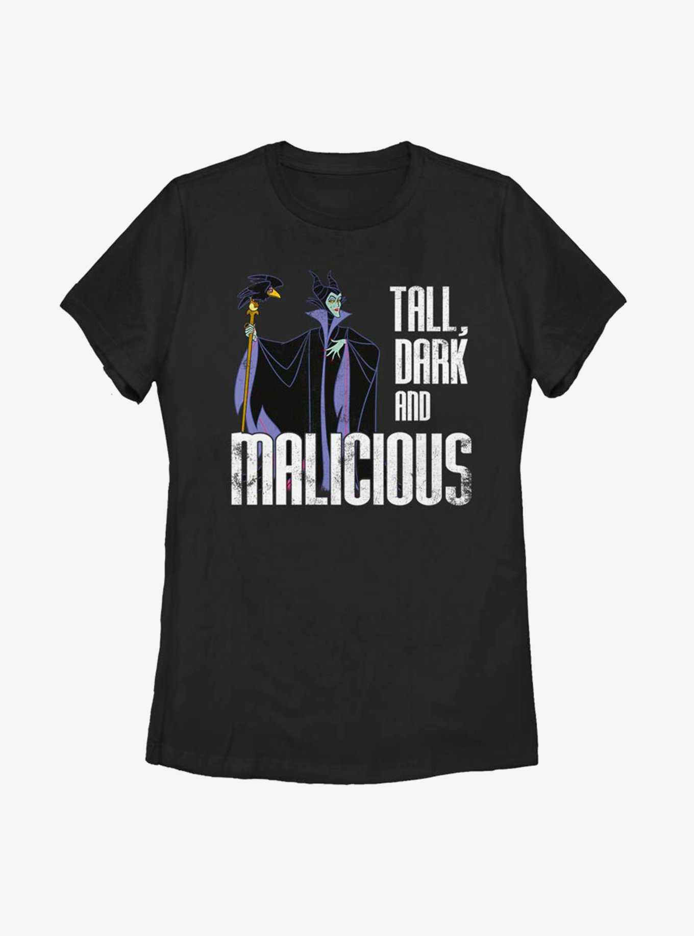 Disney Sleeping Beauty Maleficent Tall Dark And Malicious Womens T-Shirt, , hi-res
