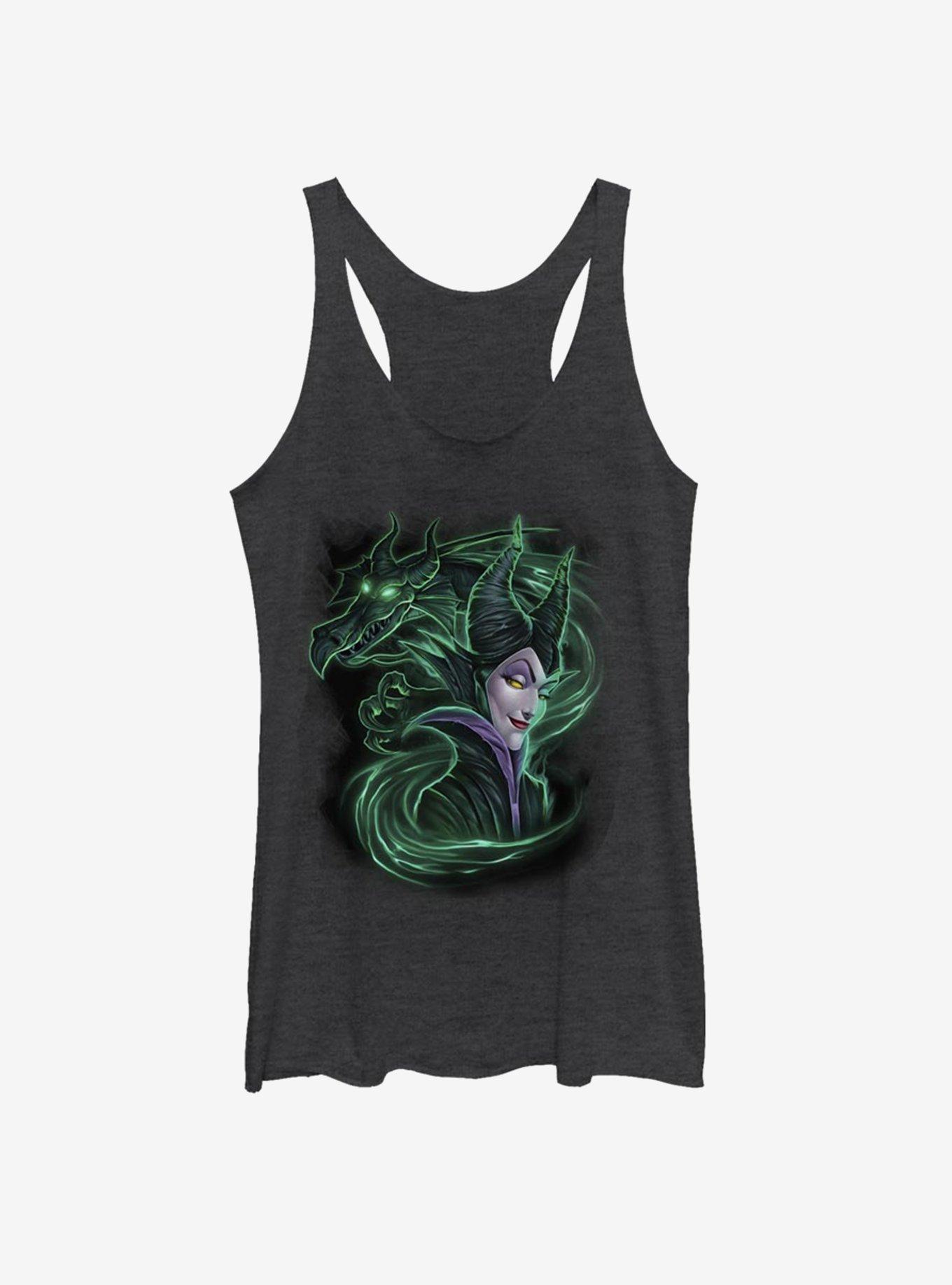 Disney Sleeping Beauty Maleficent Dark Magic Womens Tank Top, BLK HTR, hi-res