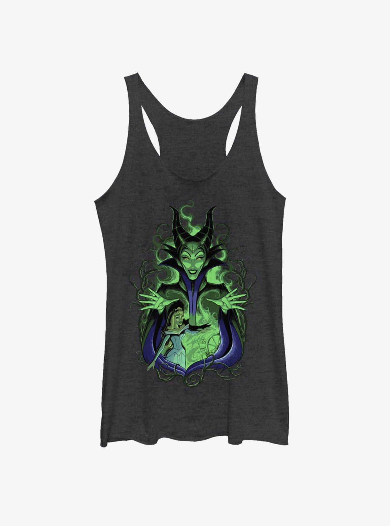 Disney Sleeping Beauty Maleficent Touch The Spindle Womens Tank Top, , hi-res