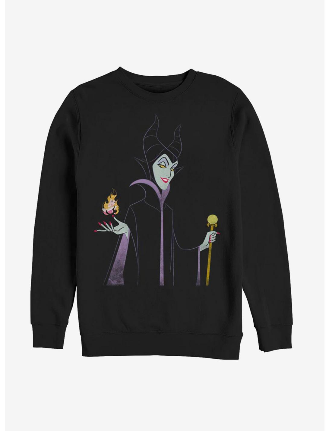 Disney Sleeping Beauty Maleficent Watch Them Burn Sweatshirt, BLACK, hi-res
