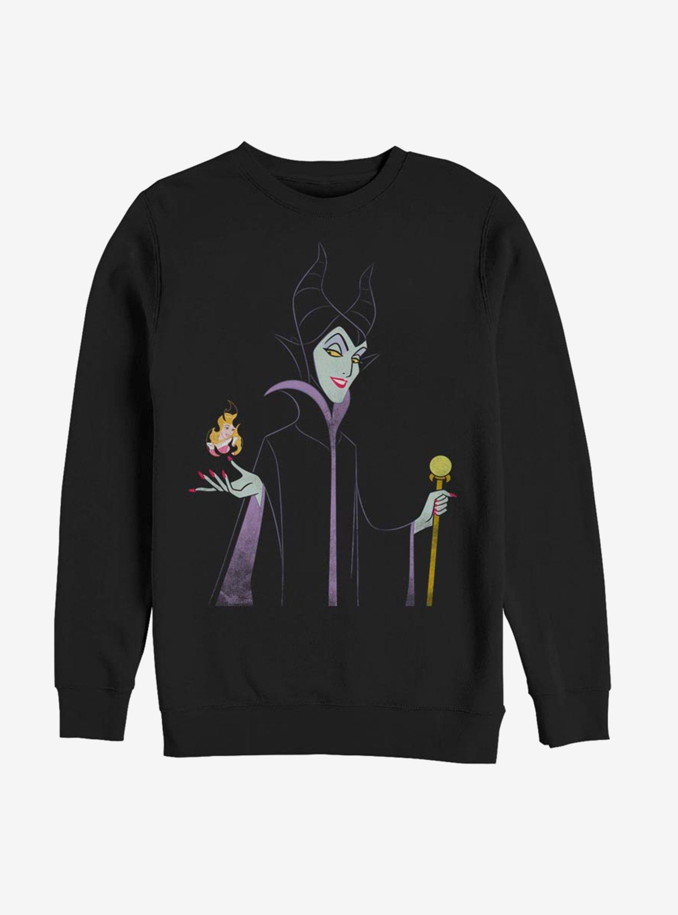 Disney Sleeping Beauty Maleficent Watch Them Burn Sweatshirt, BLACK, hi-res