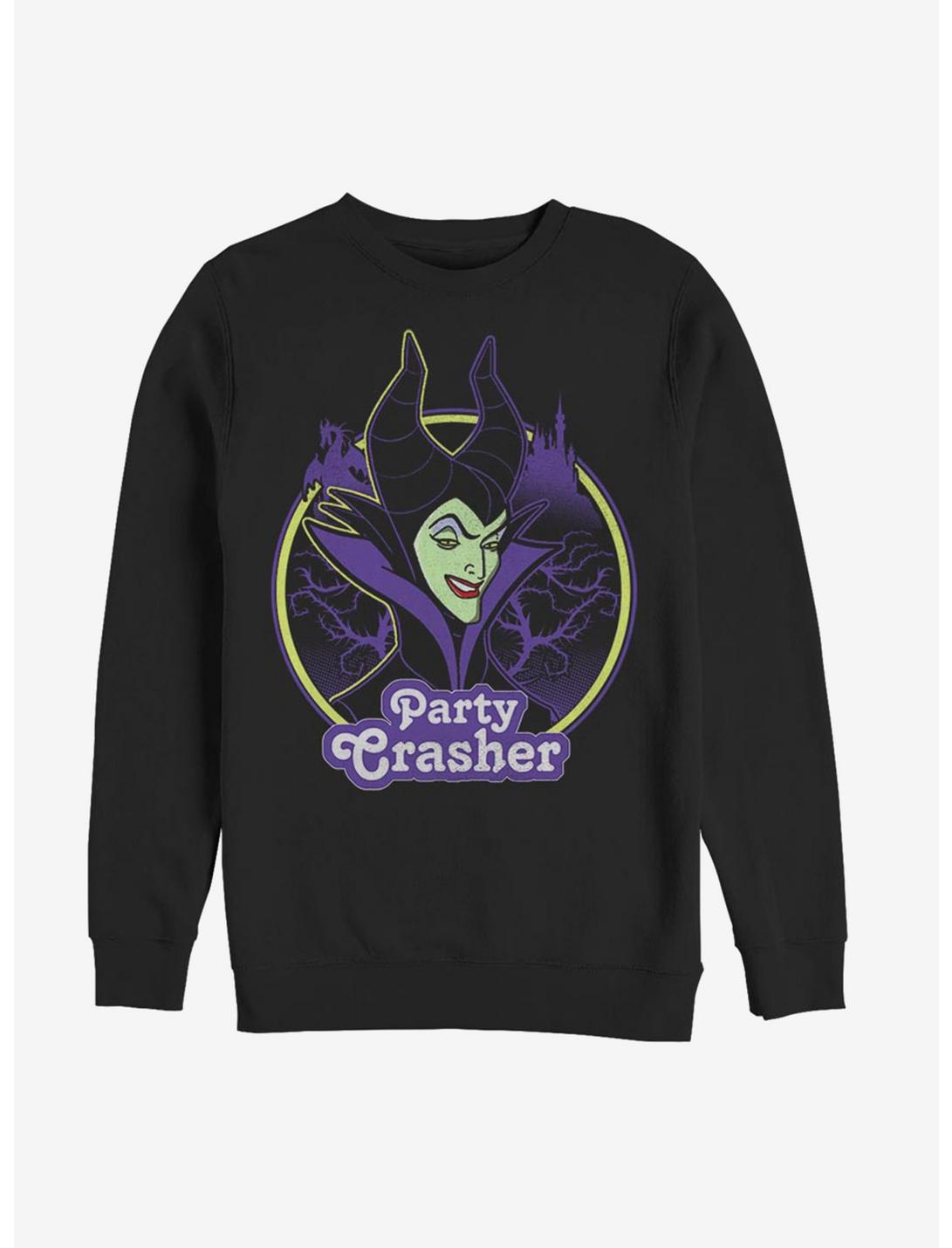 Disney Sleeping Beauty Maleficent Party Crasher Sweatshirt, BLACK, hi-res