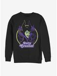 Disney Sleeping Beauty Maleficent Party Crasher Sweatshirt, BLACK, hi-res
