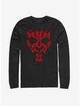 Star Wars Darth Maul Red Paint Long-Sleeve T-Shirt, BLACK, hi-res