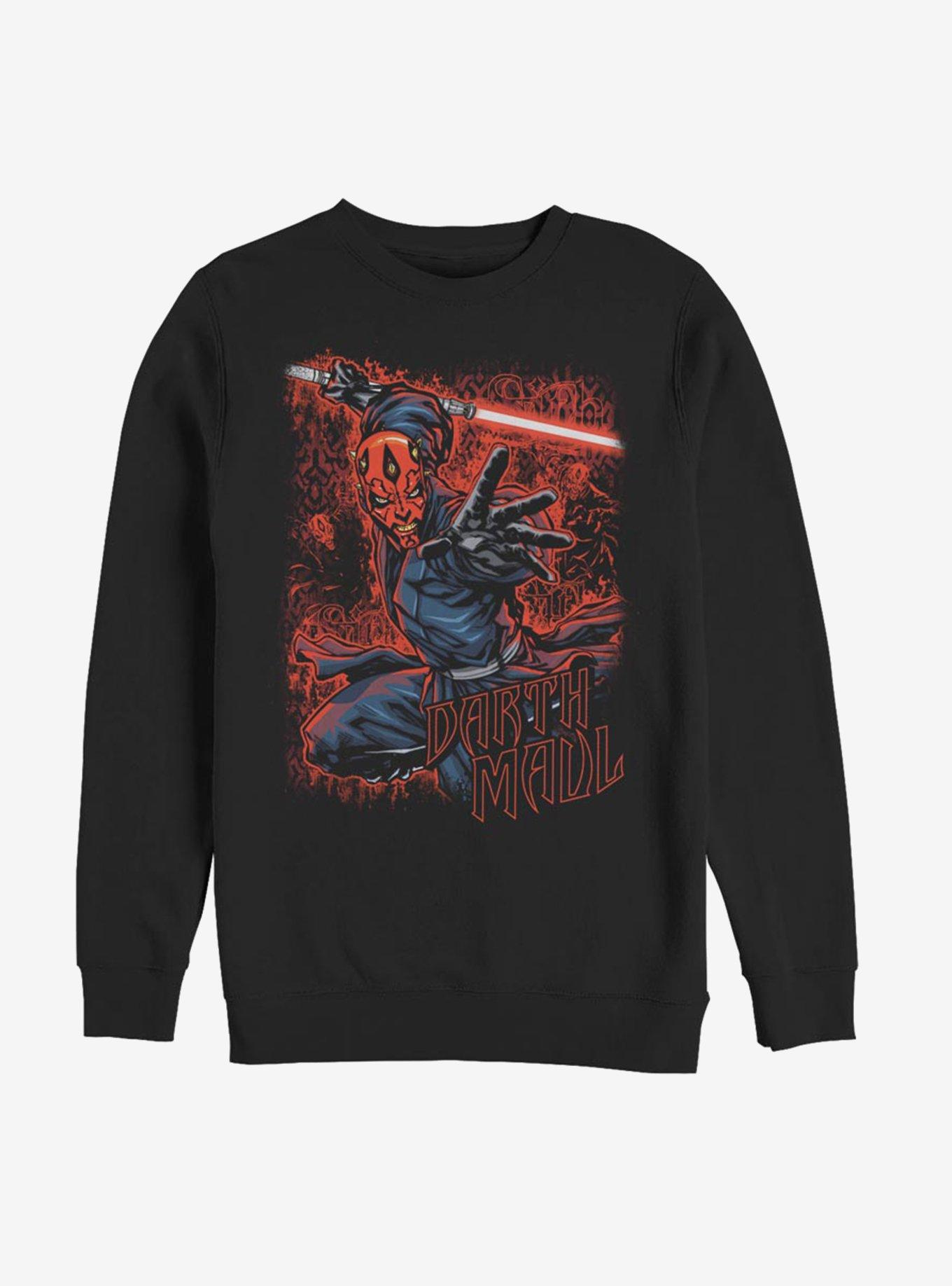 Star Wars Darth Maul Comic Art Sweatshirt, BLACK, hi-res