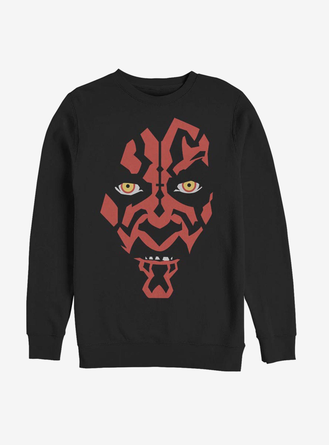 Star Wars Darth Maul Face Sweatshirt, BLACK, hi-res