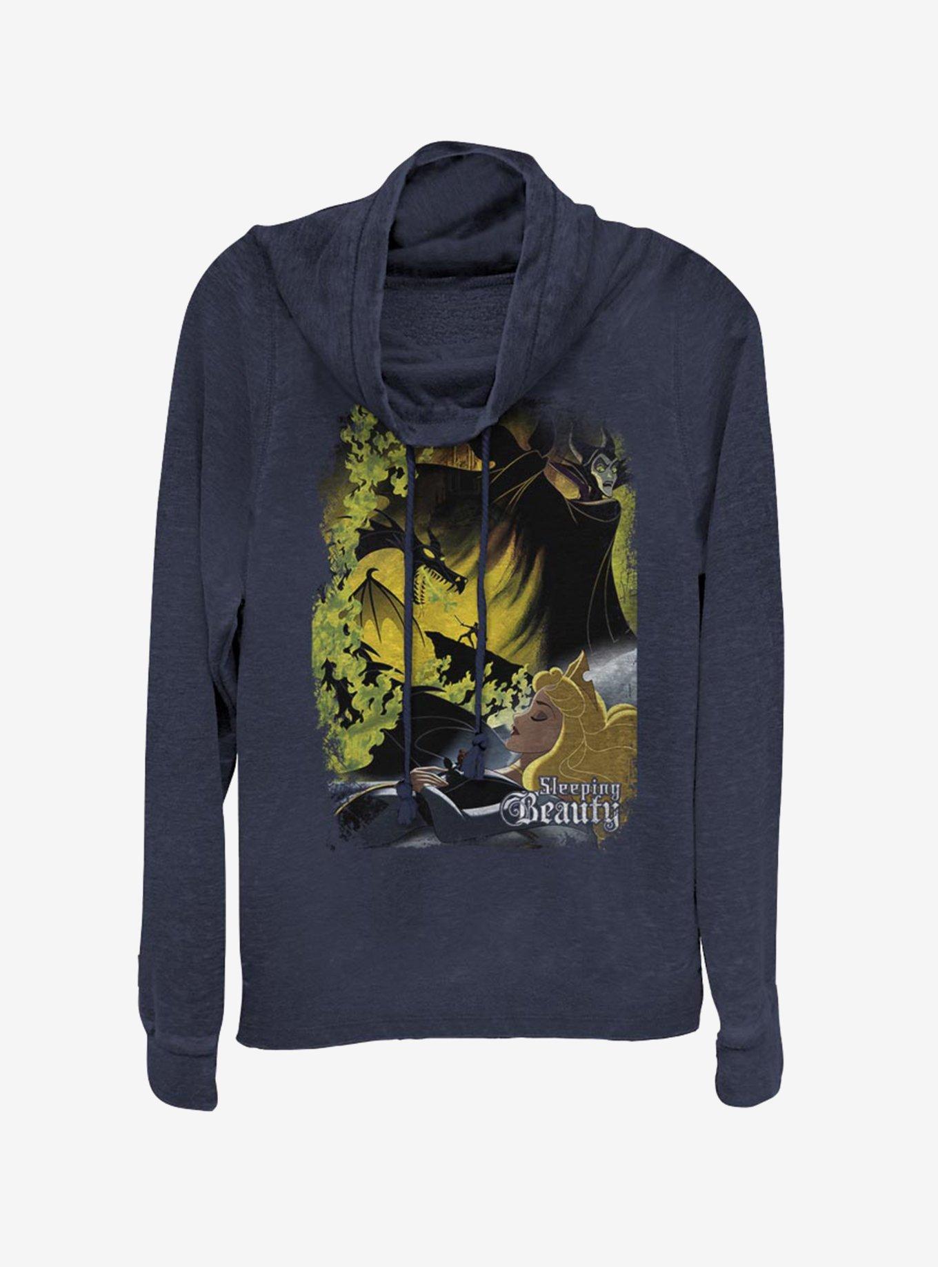 Disney Sleeping Beauty Theatrical Poster Cowlneck Long-Sleeve Womens Top, , hi-res